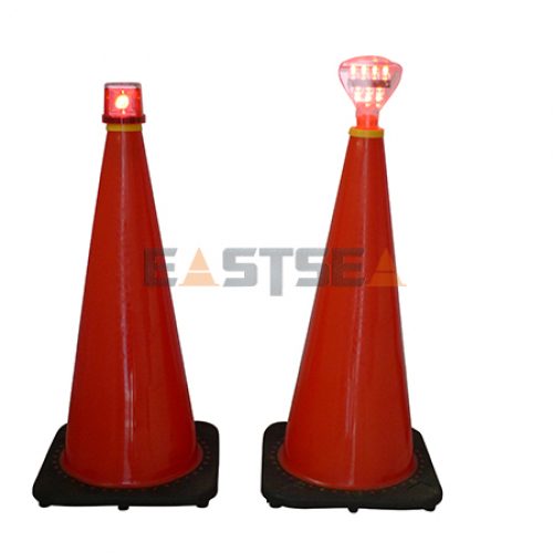 Solar Traffic Cone with Lock System