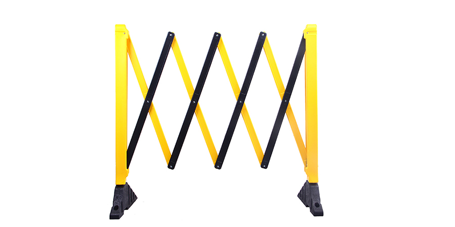 Barrera extensible con bases pesadas