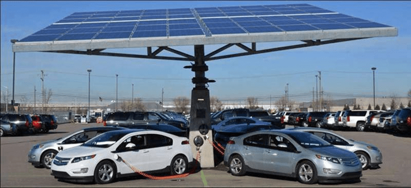 Using green energy for the parking