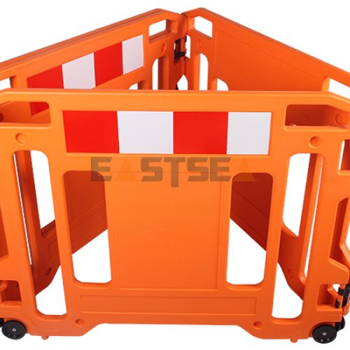 Work Gate Barrier with Wheels