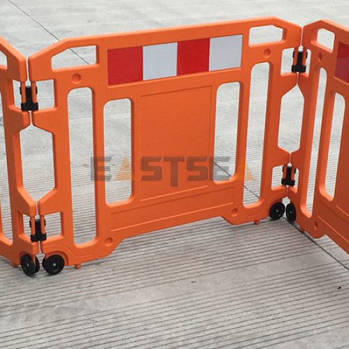 Work Gate Barrier with Wheels